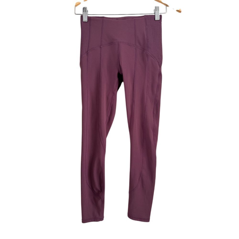 Fabletics PureLuxe High-Waisted Leggings Workout‎ Gym Athleisure Plum Size XXS